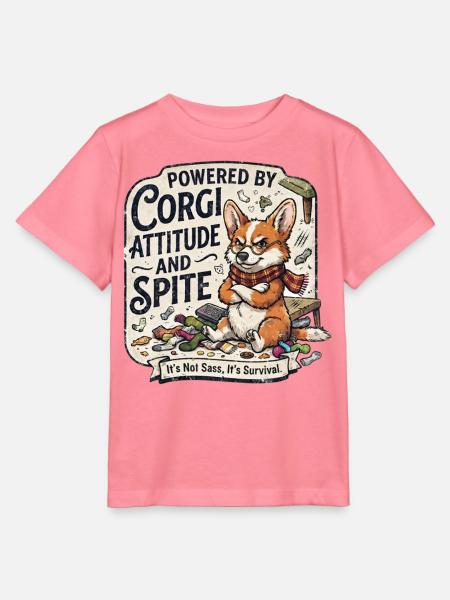 Corgi-Einstellung und Groll - Stanley/Stella Kinder T-Shirt MINI CREATOR - Pink