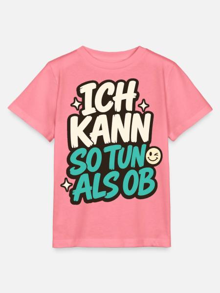 ICH KANN SO TUN ALS OB - Stanley/Stella Kinder T-Shirt MINI CREATOR - Pink