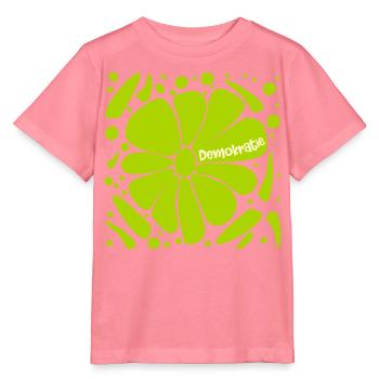 Blumen Demokratie - Stanley/Stella Kinder T-Shirt MINI CREATOR  - Pink  - Vorne