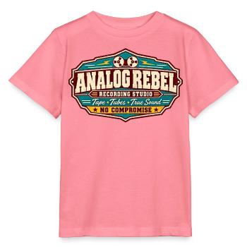 ROCK STAMP GESELLSCHAFT | Analog Rebel - Stanley/Stella Kinder T-Shirt MINI CREATOR  - Pink  - Vorne