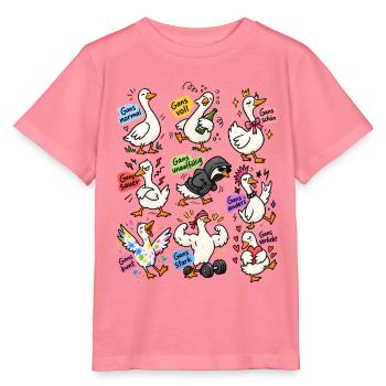 Gans lustige Gänse Wortspiele - Stanley/Stella Kinder T-Shirt MINI CREATOR  - Pink  - Vorne