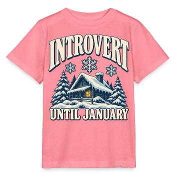 Introvert Until January - Stanley/Stella Kinder T-Shirt MINI CREATOR  - Pink  - Vorne