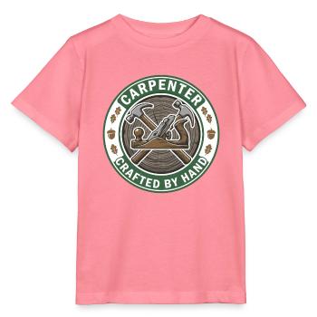 Von Hand gefertigtes Holzbearbeitungsabzeichen Geschenk - Stanley/Stella Kinder T-Shirt MINI CREATOR  - Pink  - Vorne