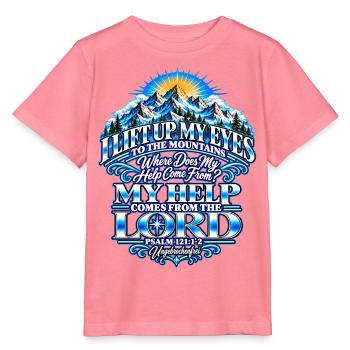 Psalm 121, Psalm 121:1-2, I Lift Up My Eyes - Stanley/Stella Kinder T-Shirt MINI CREATOR  - Pink  - Vorne