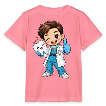 Zahnarzt Kawaii Style – Süßes Dentalmotiv - Stanley/Stella Kinder T-Shirt MINI CREATOR  - Pink  - Vorne