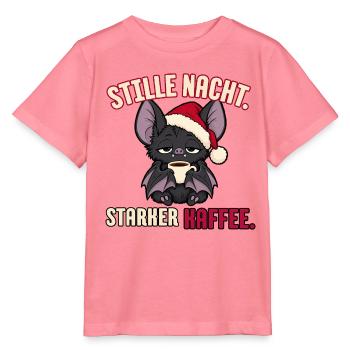Stille Nacht starker Kaffee - Stanley/Stella Kinder T-Shirt MINI CREATOR  - Pink  - Vorne