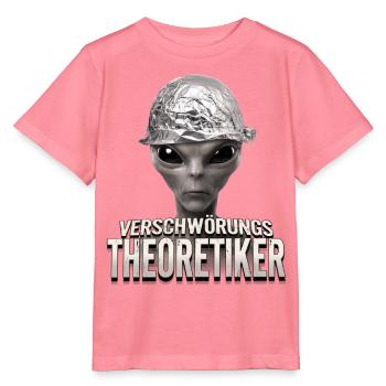 Verschwörungstheoretiker Alien - Stanley/Stella Kinder T-Shirt MINI CREATOR  - Pink  - Vorne