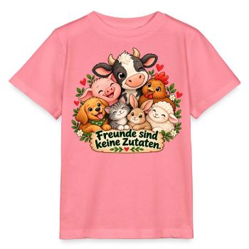 Freunde sind keine Zutaten  - Stanley/Stella Kinder T-Shirt MINI CREATOR  - Pink  - Vorne