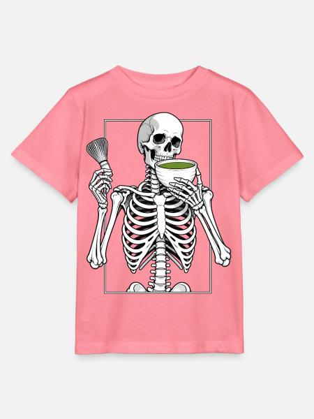 Matcharitual mit Skelett - Stanley/Stella Kinder T-Shirt MINI CREATOR  - Pink 