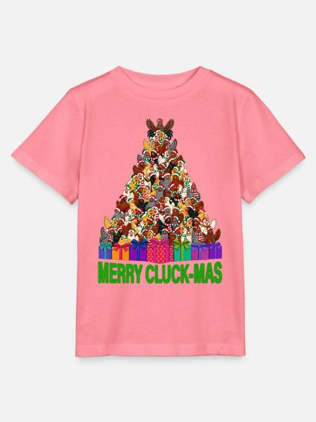 Hühner-Weihnachtsbaum mit Weihnachtsgeschenken - Stanley/Stella Kinder T-Shirt MINI CREATOR  - Pink 