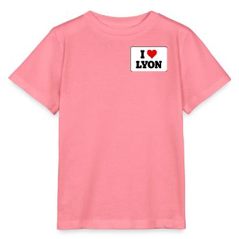 Ich liebe Lyon, ich liebe Lyon – Amour Ville - Stanley/Stella Kinder T-Shirt MINI CREATOR  - Pink  - Vorne
