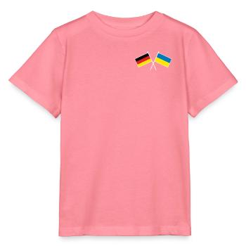 Germany x Ukraine Friendship Flags - Stanley/Stella Kinder T-Shirt MINI CREATOR  - Pink  - Vorne
