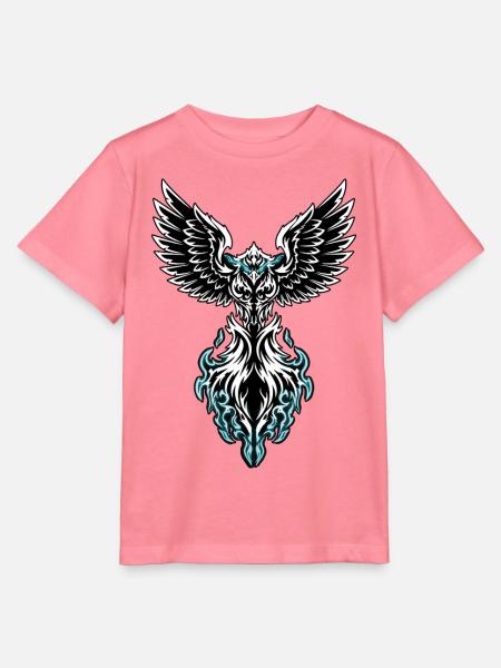 Eis-Phönix-Vogel Flammen Blau und Weiß - Stanley/Stella Kinder T-Shirt MINI CREATOR  - Pink 