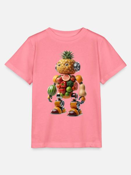Ananas-RoboFrucht - Stanley/Stella Kinder T-Shirt MINI CREATOR - Pink
