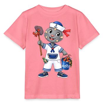 Matrosen Robbe Ahoi - Stanley/Stella Kinder T-Shirt MINI CREATOR  - Pink  - Vorne