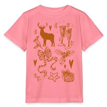 WEIHNACHTSSAMMLUNG - Stanley/Stella Kinder T-Shirt MINI CREATOR  - Pink  - Vorne