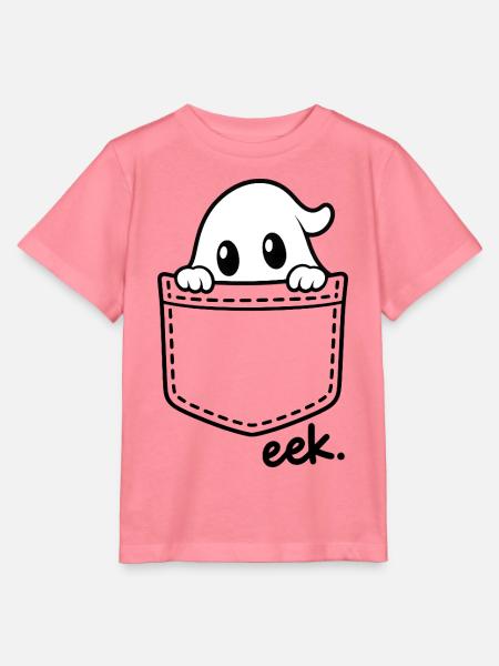 Kuscheliger Geist über Brusttasche - Stanley/Stella Kinder T-Shirt MINI CREATOR - Pink