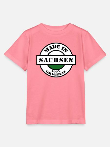 MADE IN SACHSEN Dresden Leipzig Geboren Geschenk - Stanley/Stella Kinder T-Shirt MINI CREATOR  - Pink 