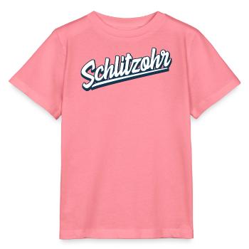 Schlitzohr - Schweizerdeutsch - Mundart - Dialekt - Stanley/Stella Kinder T-Shirt MINI CREATOR  - Pink  - Vorne