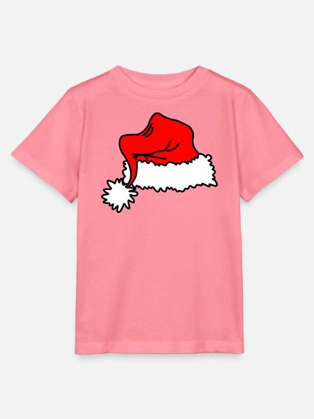 Rote Weihnachtsmütze - Stanley/Stella Kinder T-Shirt MINI CREATOR - Pink