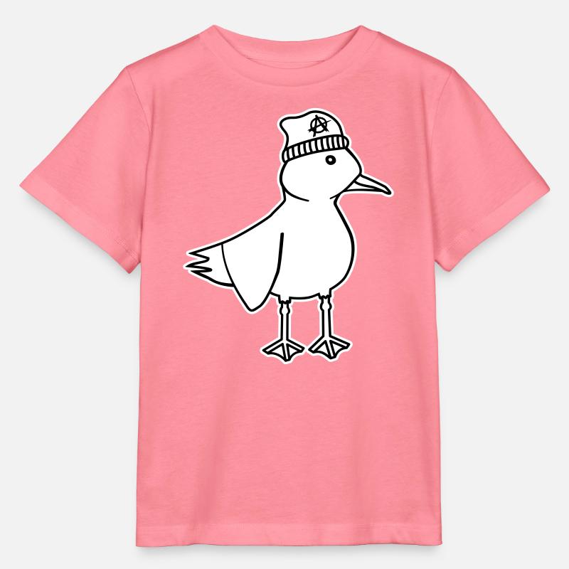 Seagull Anarchy – Vilain Maritime Hipster Art côtier - T-shirt bio MINI CREATOR Stanley/Stella Enfant - rose