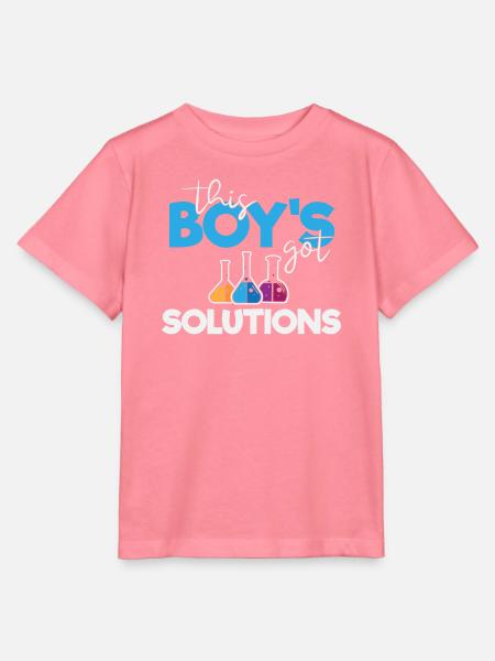 Dieser Junge hat Lösungen - Stanley/Stella Kinder T-Shirt MINI CREATOR  - Pink 