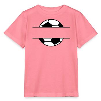Étiquette de nom de football avec le nom souhaité - T-shirt bio MINI CREATOR Stanley/Stella Enfant - rose  - Devant