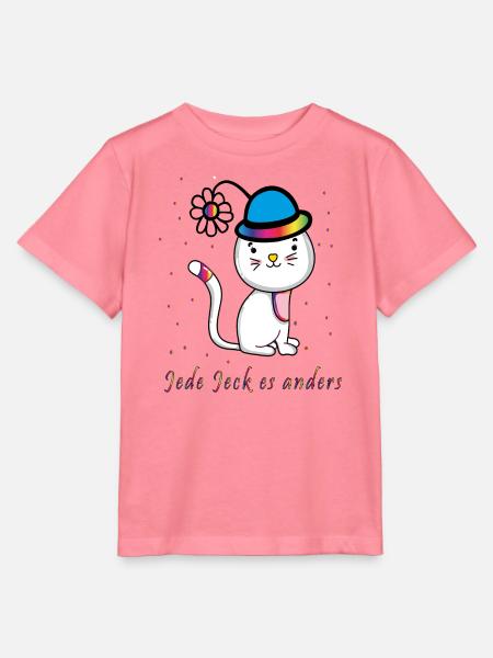 jede Jeck es anders Fasching Konfetti - Stanley/Stella Kinder T-Shirt MINI CREATOR - Pink