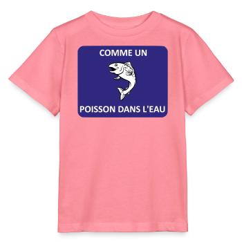 Wie ein Fisch im Wasser - Stanley/Stella Kinder T-Shirt MINI CREATOR  - Pink  - Vorne