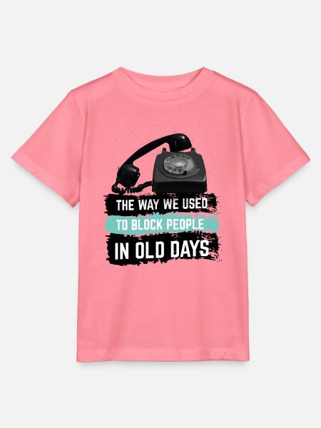 So haben wir früher Leute blockiert - Stanley/Stella Kinder T-Shirt MINI CREATOR  - Pink 