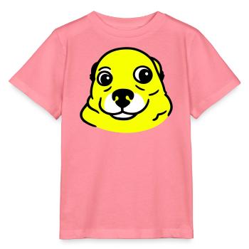 Anxious Dog in Pop Art Style - Stanley/Stella MINI CREATOR Kids’ T-Shirt - pink joy  - Front