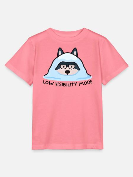 Stylische Husky in Schneedecke - Stanley/Stella Kinder T-Shirt MINI CREATOR - Pink
