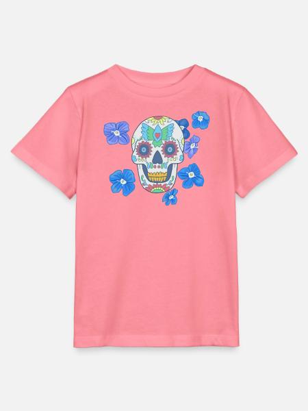 Mexikanischer Zuckerschaedel - Stanley/Stella Kinder T-Shirt MINI CREATOR - Pink