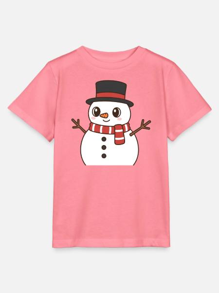 Schneemann - Stanley/Stella Kinder T-Shirt MINI CREATOR - Pink