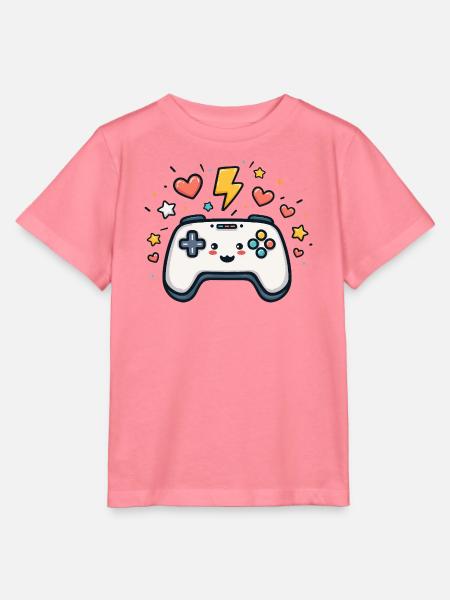 Kawaii Spielcontroller Funkelnd - Stanley/Stella Kinder T-Shirt MINI CREATOR - Pink