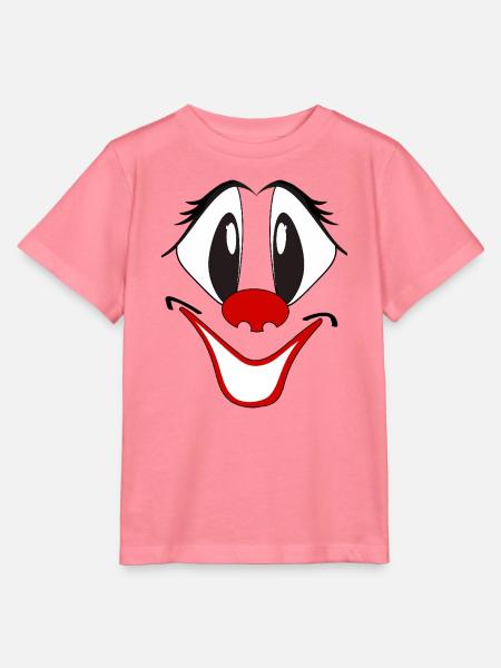 Lachender Clown Cartoon Gesicht - Stanley/Stella Kinder T-Shirt MINI CREATOR  - Pink 