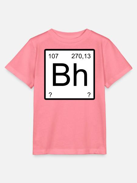 Bohrium Bh Großbuchstaben Zahlen-Grafik - Stanley/Stella Kinder T-Shirt MINI CREATOR  - Pink 