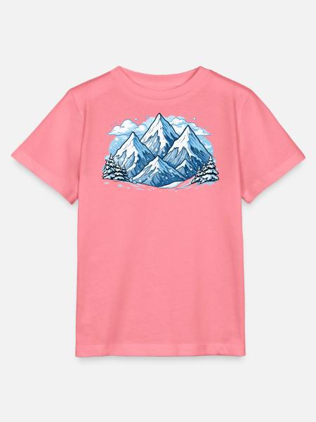 Berge Mountains - Stanley/Stella Kinder T-Shirt MINI CREATOR - Pink