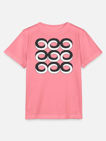 Optische Illusion Kreise Textur - Stanley/Stella Kinder T-Shirt MINI CREATOR  - Pink 