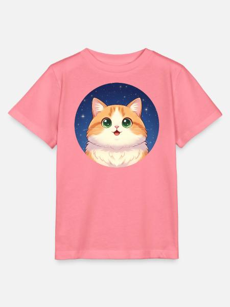 Sternennacht-Kätzchen - Stanley/Stella Kinder T-Shirt MINI CREATOR - Pink