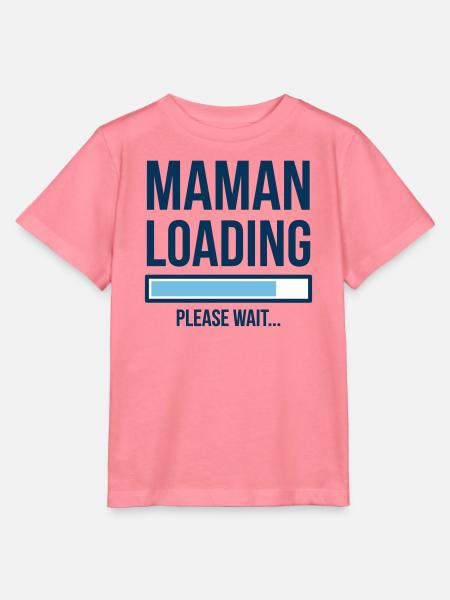 Mama lädt Baby-Design - Stanley/Stella Kinder T-Shirt MINI CREATOR - Pink