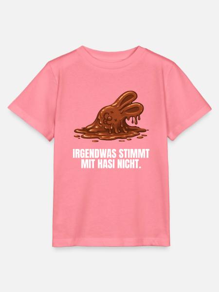 Hasi Ostern Schokohase lustig - Stanley/Stella Kinder T-Shirt MINI CREATOR  - Pink 