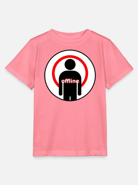 Offline Mode Introvert Signal Lost - Stanley/Stella Kinder T-Shirt MINI CREATOR - Pink