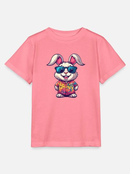 Hase Comic Urlaub - Stanley/Stella Kinder T-Shirt MINI CREATOR - Pink