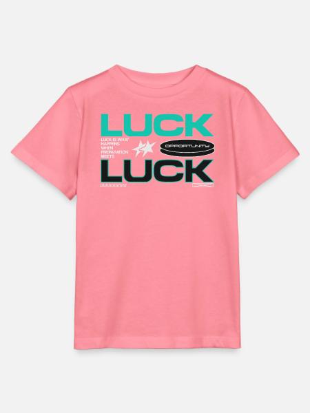 Luck & Opportunity Motiv - Stanley/Stella Kinder T-Shirt MINI CREATOR  - Pink 