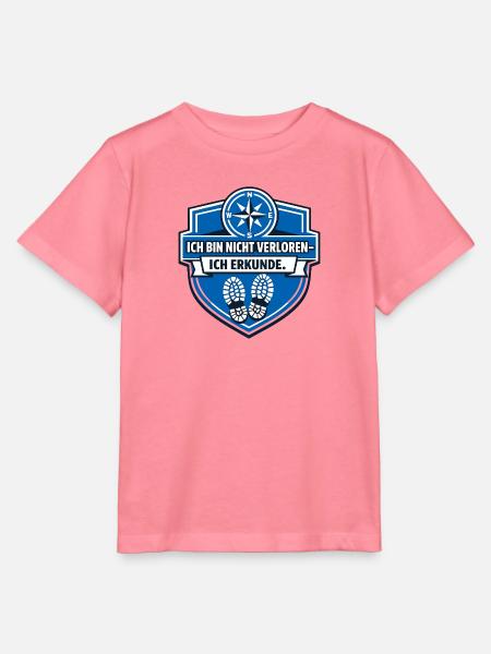 Ich mag halt Camping - Stanley/Stella Kinder T-Shirt MINI CREATOR - Pink