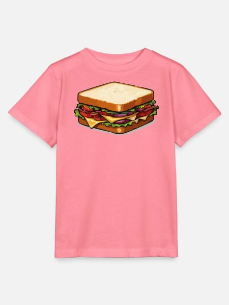 Käse-Sandwich Pop-Art - Stanley/Stella Kinder T-Shirt MINI CREATOR - Pink