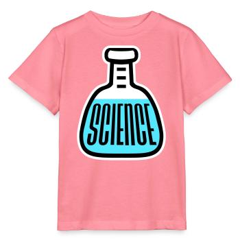 Déclaration scientifique : Déclaration sur l’éducation des nerds - T-shirt bio MINI CREATOR Stanley/Stella Enfant - rose  - Devant