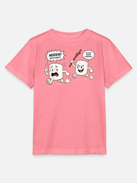 Lustige Marshmallow Verfolgungsjagd Comic - Stanley/Stella Kinder T-Shirt MINI CREATOR - Pink
