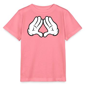 Comic Style Hände Diamant Pyramide Dreieck Raute - Stanley/Stella Kinder T-Shirt MINI CREATOR  - Pink  - Vorne